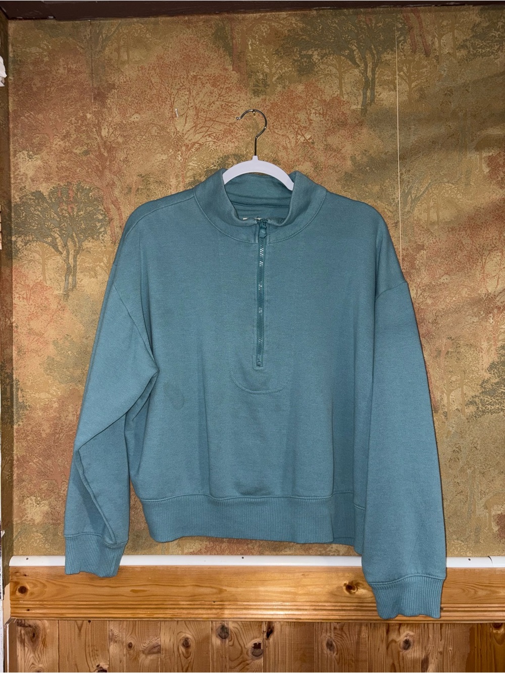 A New Day | Blue Half Zip Sweater